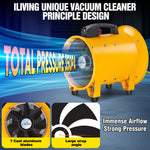 iLIVING - ILG8VF10 Utility High Velocity Blower, Fume Extractor, Portable Exhaust and Ventilator Fan, Air Ventilation with 1942 CFM, 3450 RPM (10 Inch)