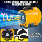 iLIVING - ILG8VF10 Utility High Velocity Blower, Fume Extractor, Portable Exhaust and Ventilator Fan, Air Ventilation with 1942 CFM, 3450 RPM (10 Inch)
