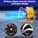 iLIVING - ILG8VF16 Utility High Velocity Blower, Fume Extractor, Portable Exhaust and Ventilator Fan, Air Ventilation with 4590 CFM, 3450 RPM (16 Inch)