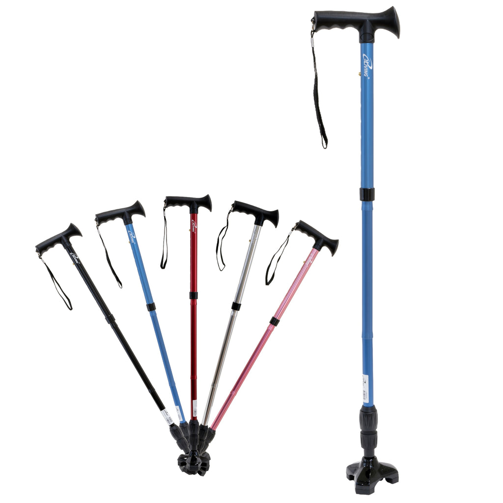 One Cane iLiving Walking Cane for Men and Women Foldable, Adjustable, and Free ...