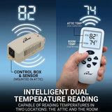 ILG8SF20VC - iLiving 20 Inch Smart Remote Shutter Exhaust Fan with Thermostat, Humidistat, Variable Speed, Timer, Wall Mounted, 20"