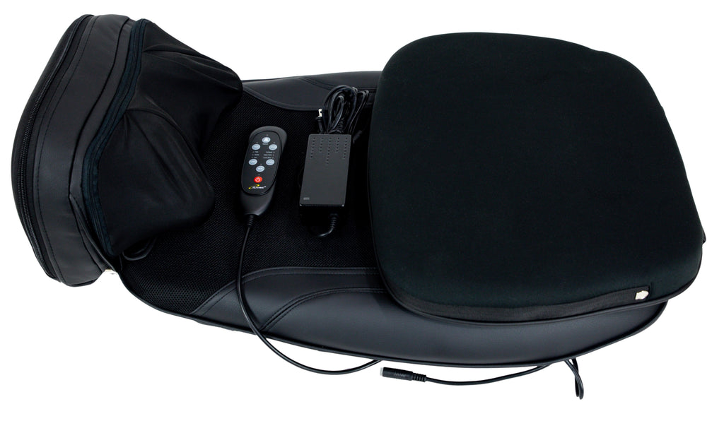 Portable Back Massage Cushion Black