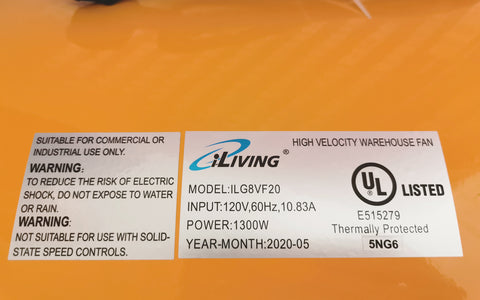 iLIVING - ILG8VF12 Utility High Velocity Blower, Fume Extractor, Porta –  iLiving USA