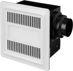 iLiving ILG8FV111 Bathroom Ventilation  Exhaust DC Fan Adjustable Speed Selector, Smart Flow 50-110 CFM, ENERGY STAR