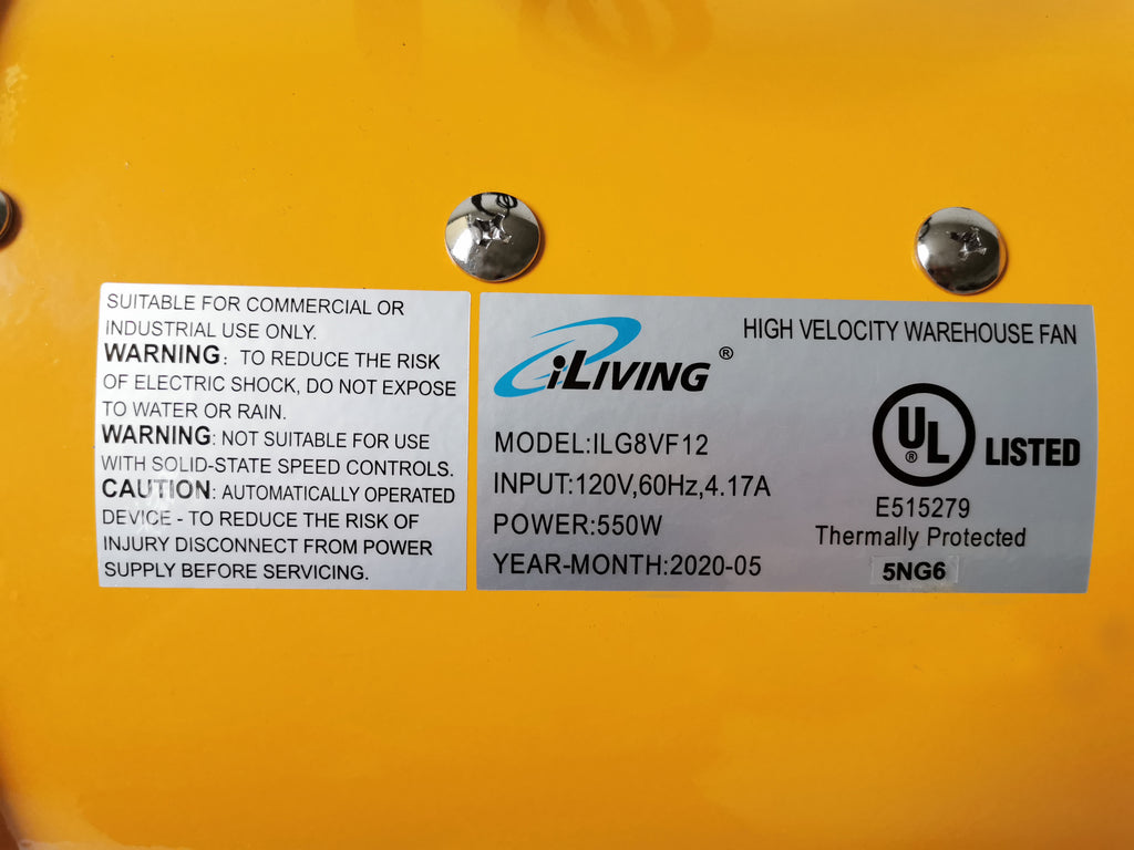 iLIVING - ILG8VF24 Utility High Velocity Blower, Fume Extractor, Porta –  iLiving USA