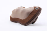 ILG-933 - iLIVING Rechargeable Neck and Back Kneading Shiatsu Massage Pillow with Heat Therapy, Brown
