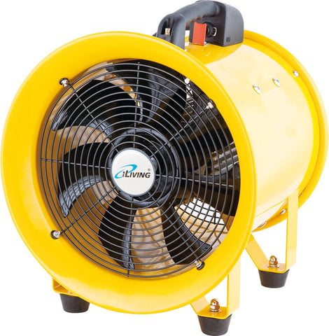 iLIVING - ILG8VF12 Utility High Velocity Blower, Fume Extractor, Portable Exhaust and Ventilator Fan, Air Ventilation with 2720 CFM, 3450 RPM (12 Inch)