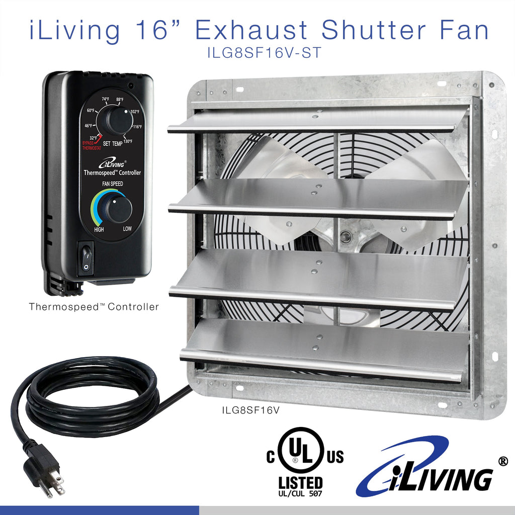 iLIVING - ILG8VF16 Utility High Velocity Blower, Fume Extractor