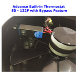 ILG8SF301A - iLiving HYBRID Smart Exhaust Solar Roof Attic Exhaust Fan, 14", Black, 15-Year Warranty